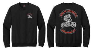 Sons of Arthritis "Custom Chapter" Black Sweatshirt